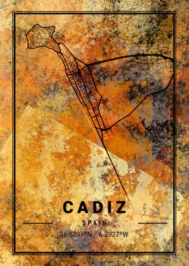 Cadiz Spain Map