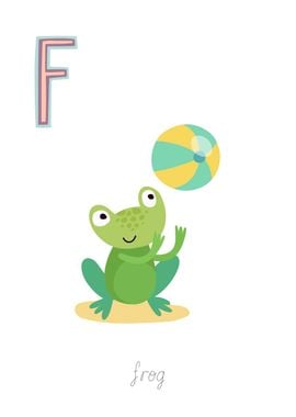 Animal Alphabet F Frog