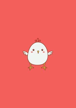 Kawaii Cartoon Chicken