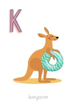 Animal Alphabet K Kangaroo