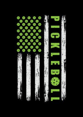 Pickleball US Flag