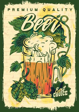 Quality beer poster 