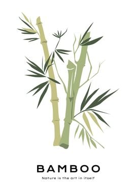 Botanical Bamboo tree art