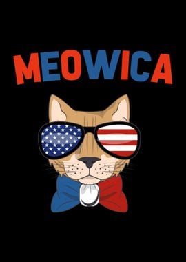 Cat Patriotic Kitty Americ