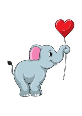 Elephant Heart Balloon