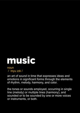 Music definition textart