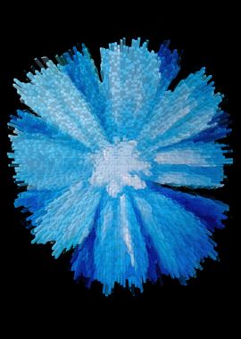 Abstract blue Chicory