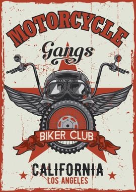 Motorcycle theme vintage