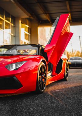 Red Lamborghini Huracan