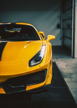 Yellow Ferrari