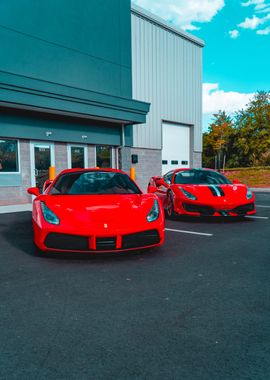 Red Ferrari Racer