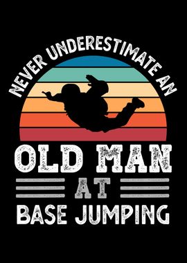 Old Man at Base jumping