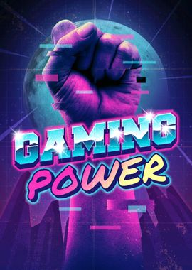 Gaming power fist poster