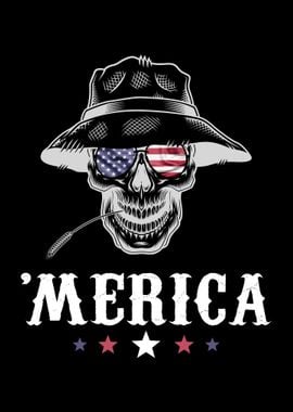 Skull Farmer Merica USA