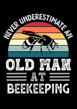 Old Man at Beekeeping