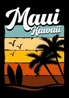 Maui Hawaii Retro