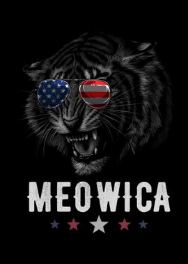 Tiger Merica 4th of July