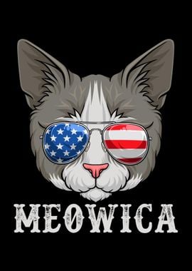 Cat Merica 4th of July