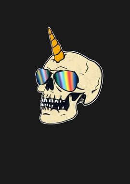 Funky Skull Unicorn