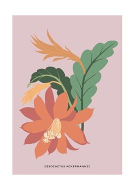 Spring tropical flower art