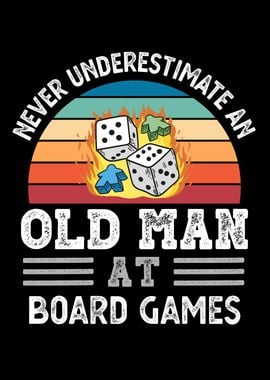 Old Man at Board games