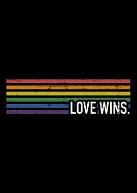 Love with rainbow flag win