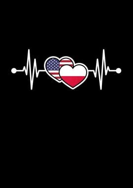 USA Heart Poland Heartbeat