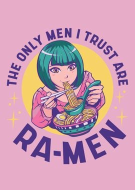 Anime girl eating ramen