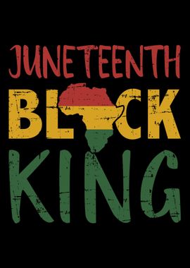 Juneteenth black king with