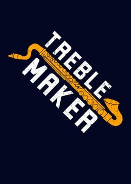 Bass Clarinetist Treble