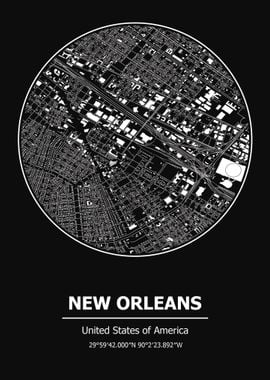 New Orleans City Map