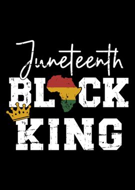 Juneteenth black king in a