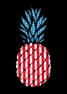 Pineapple USA 4th of July