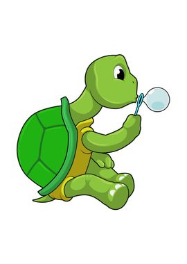 Turtle Soap Bubbles