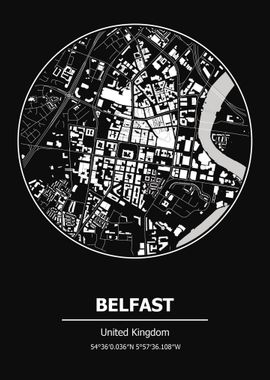 Belfast City Map England