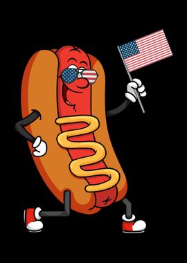 USA Hotdog 4th of July