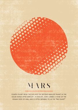 Vintage Mars Poster