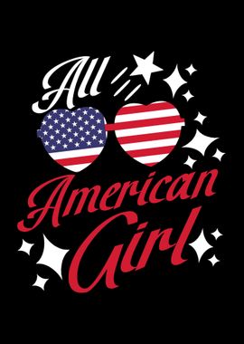 Girl American Women USA