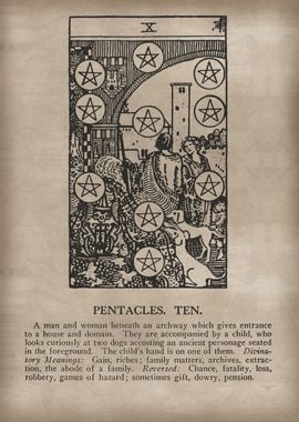 Pentacles Ten Tarot