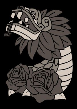 Quetzalcoatl Aztec Roses