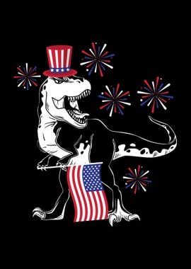 Patriotic Trex 4th of July