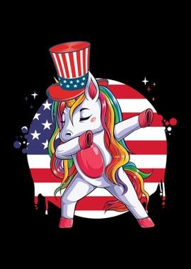 Unicorn 4th July USA