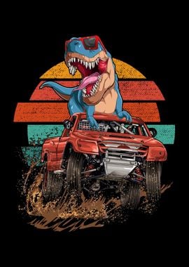 Retro Trex Monster Truck