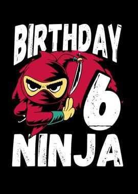 Cool 6th birthday ninja