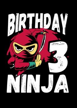 Cool 3rd birthday ninja