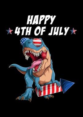 Trex US Patriotic Dino