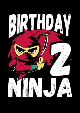 Cool 2nd birthday ninja