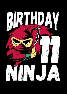 Cool 11th birthday ninja