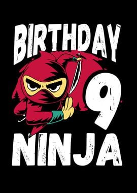 Cool 9th birthday ninja