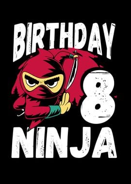 Cool 8th birthday ninja